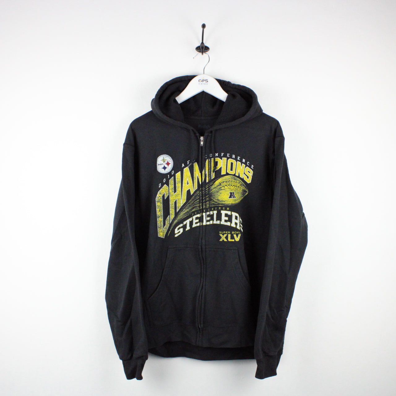 NFL REEBOK Pittsburgh STEELERS Hoodie Black