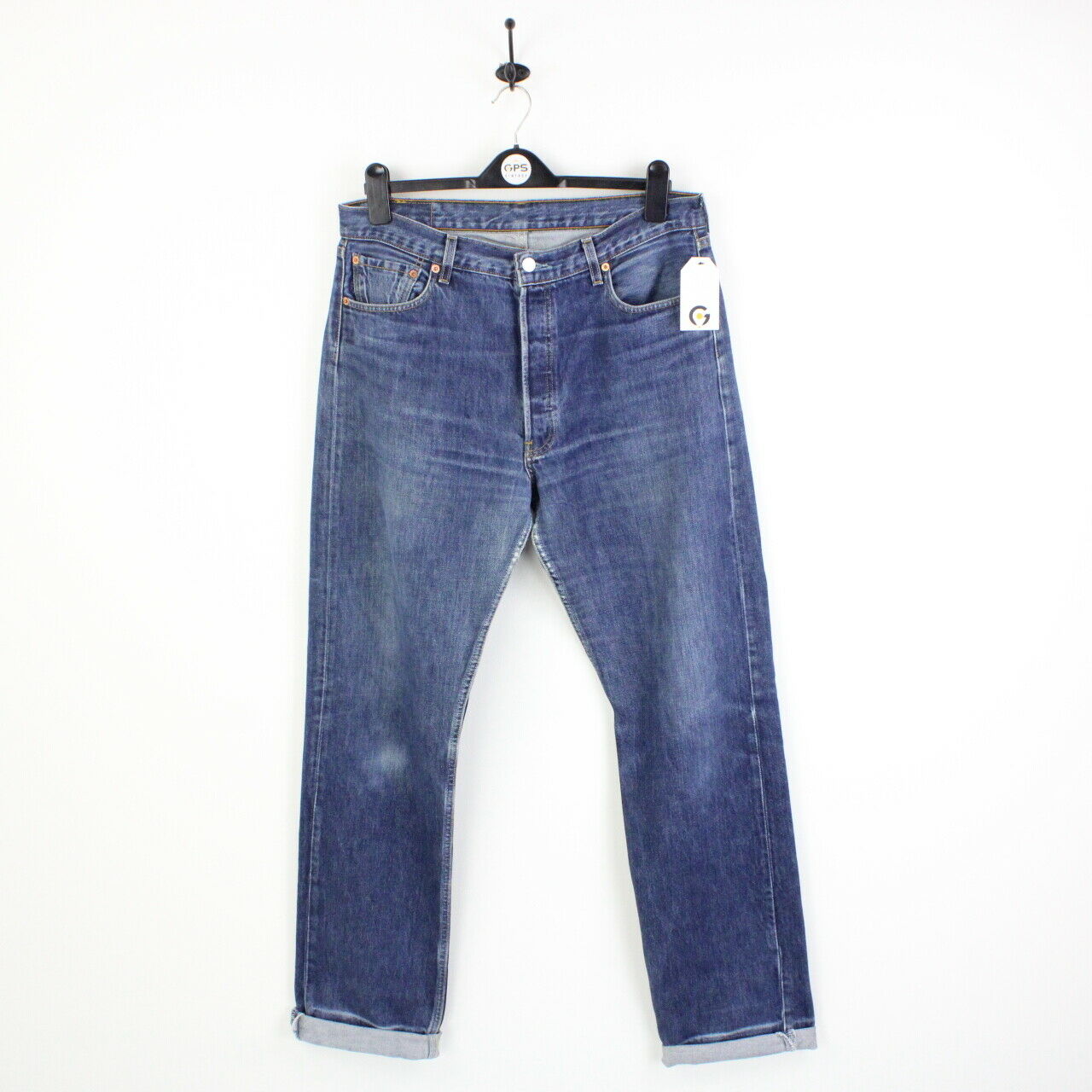 LEVIS 501 Jeans Mid Blue W36 L34 GPS Vintage