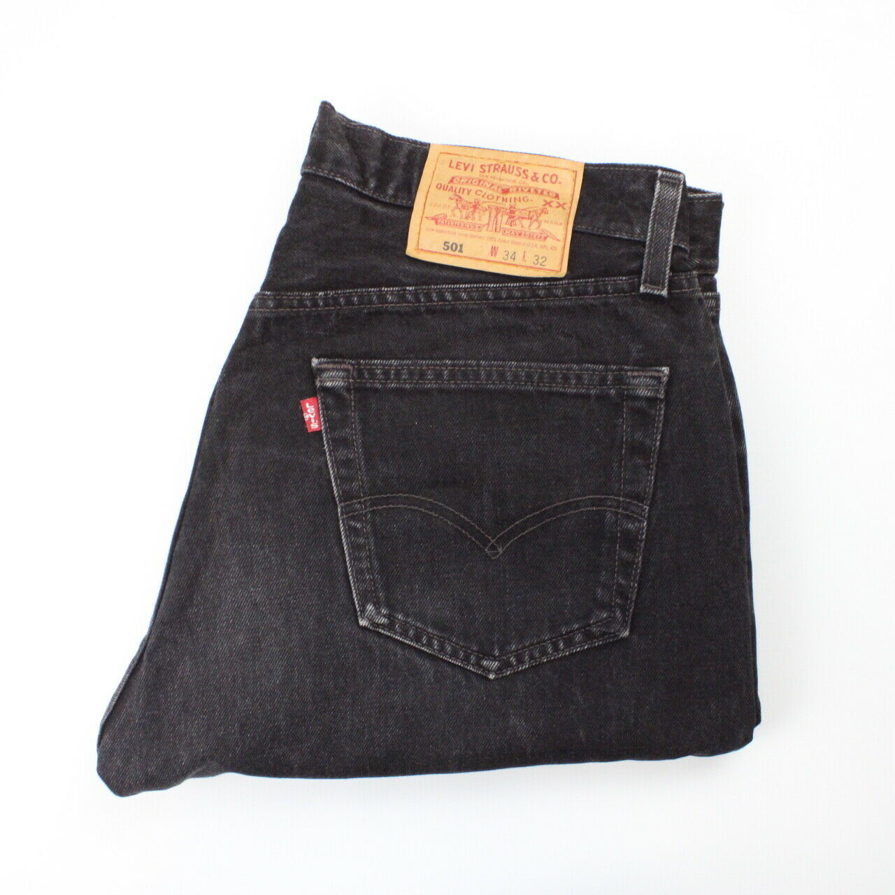 LEVIS 501 Jeans Black Charcoal | W34 L28 – GPS Vintage