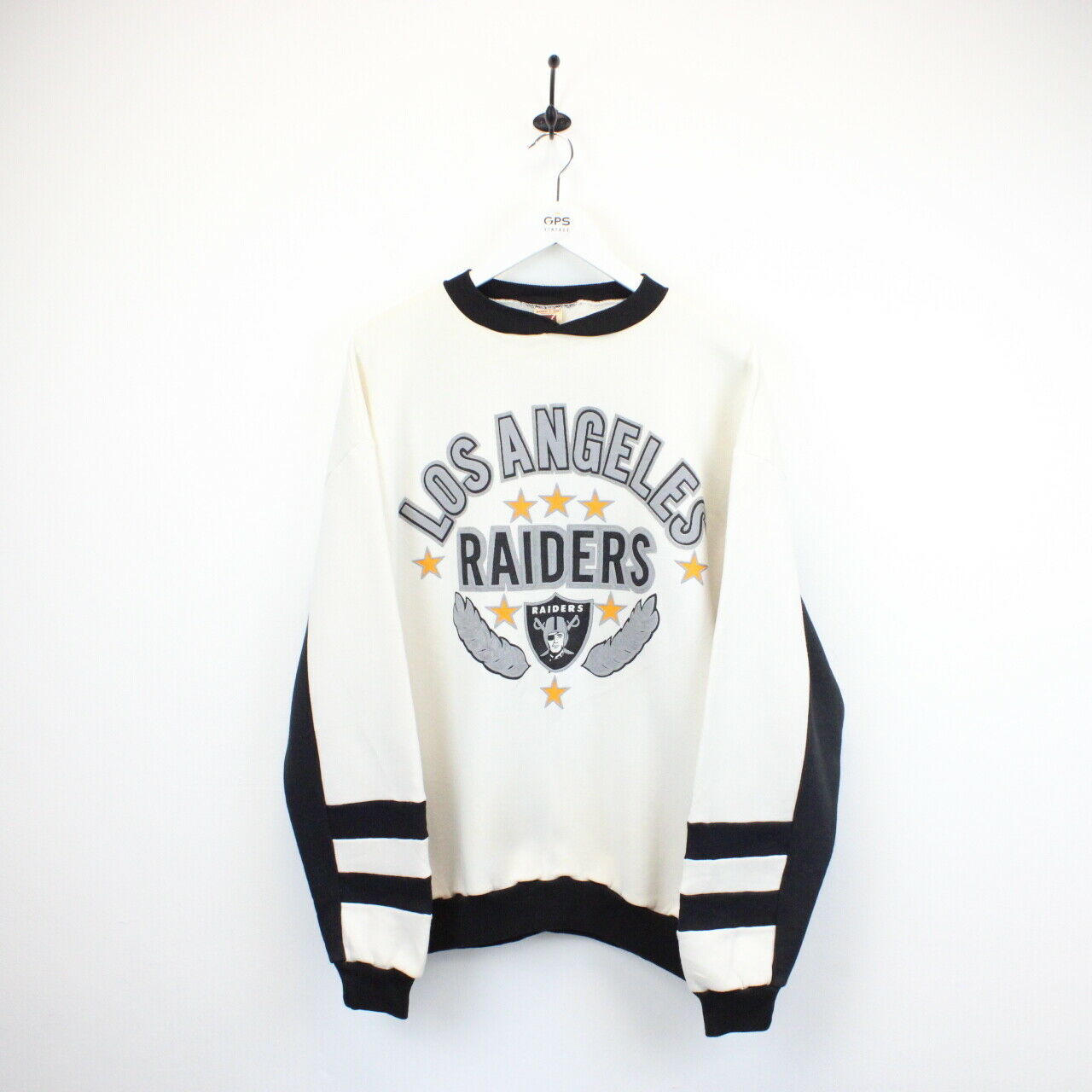 Vintage Oakland Raiders Sweatshirt Pro Player Tag Large 90s Vtg Sweater  Black