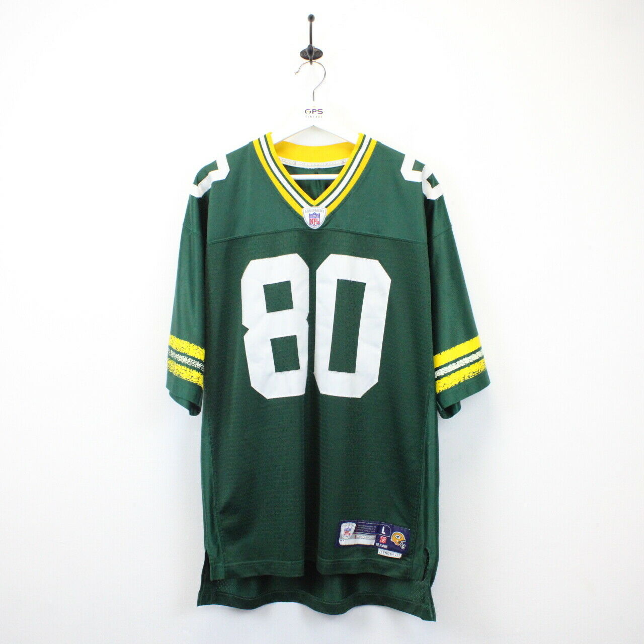 2005-06 GREEN BAY PACKERS GREEN #30 REEBOK ON FIELD JERSEY (HOME) XL