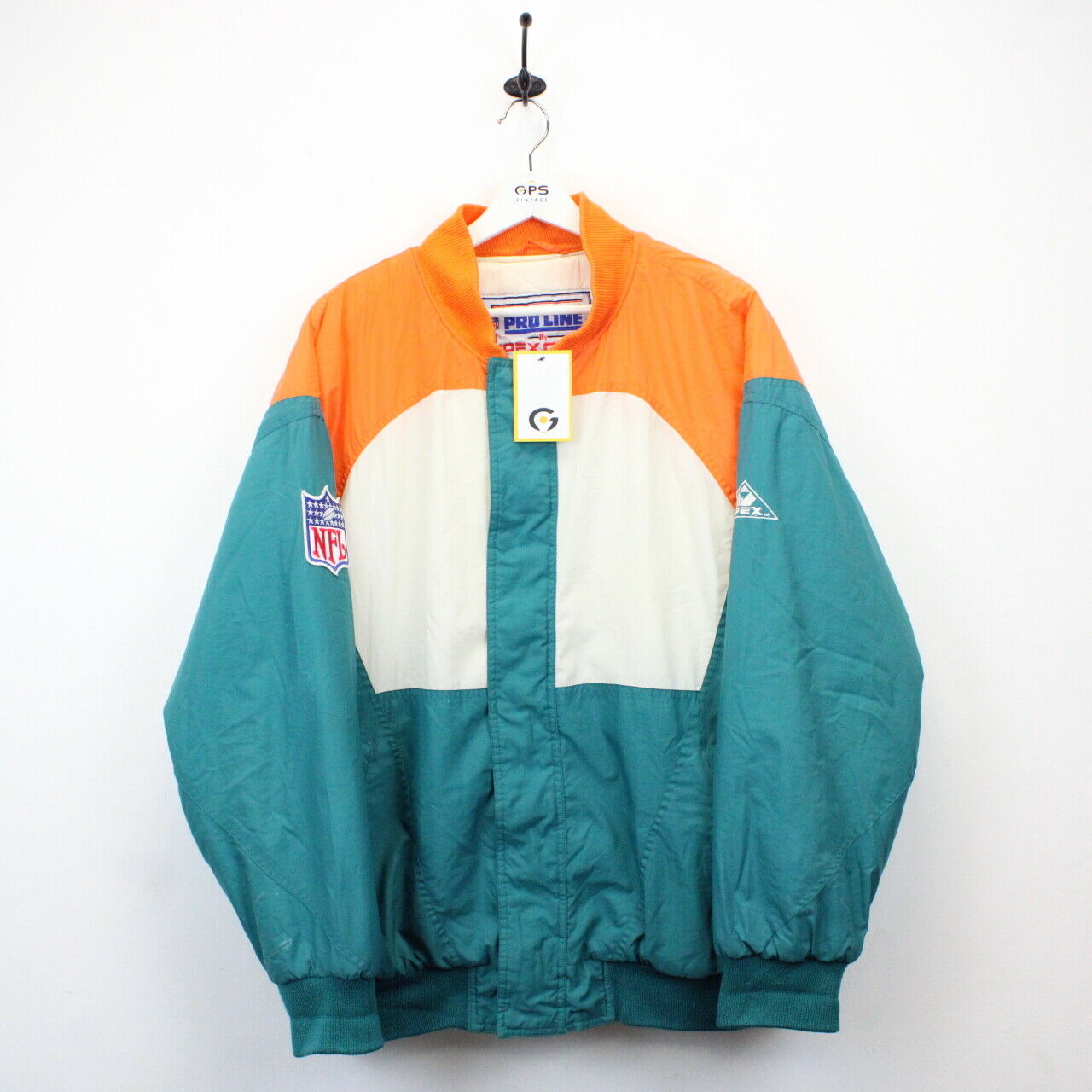 90s Miami Dolphins NFL Apex One Pro Line Jacket - Men's XL