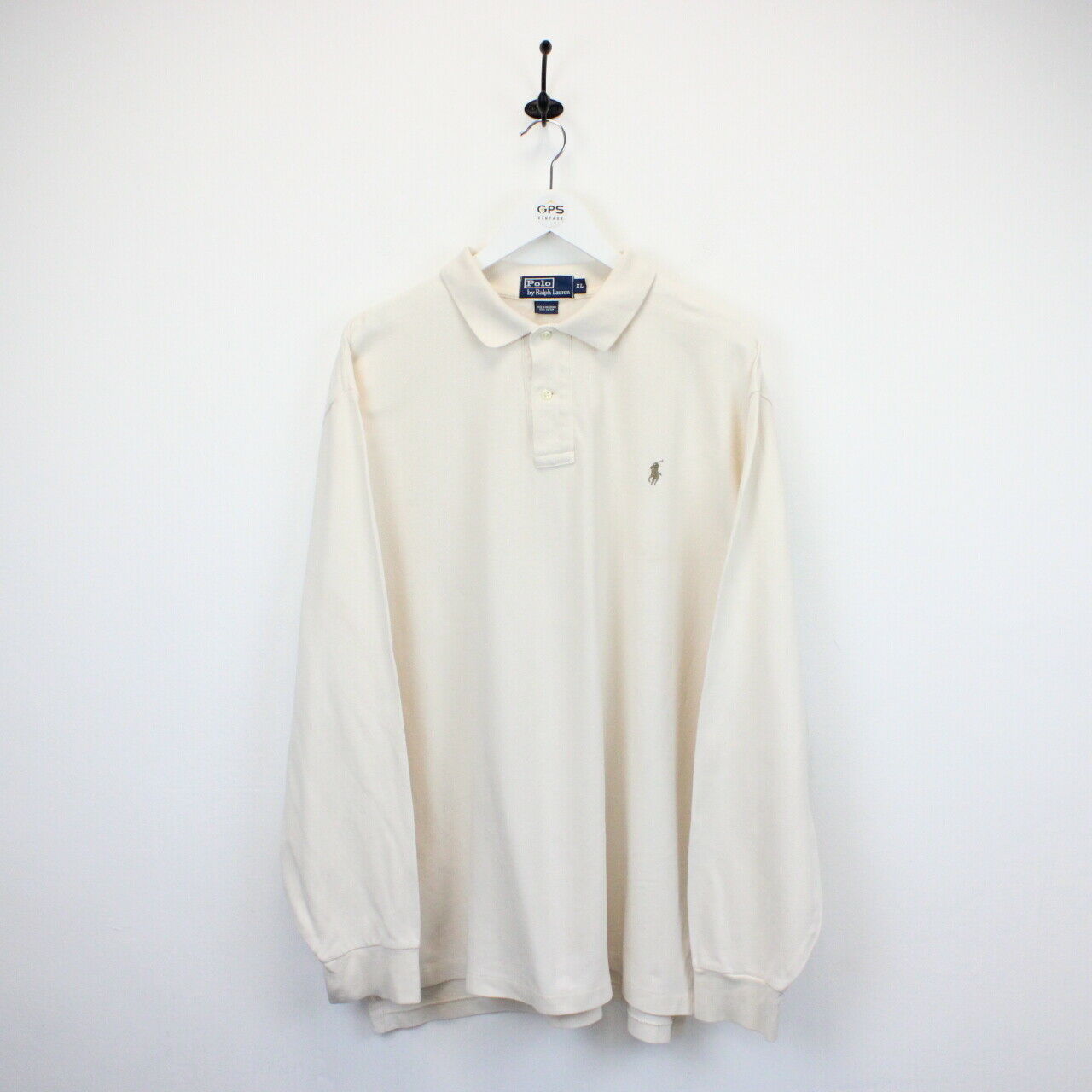 RALPH LAUREN Polo Shirt Cream | XL – GPS Vintage