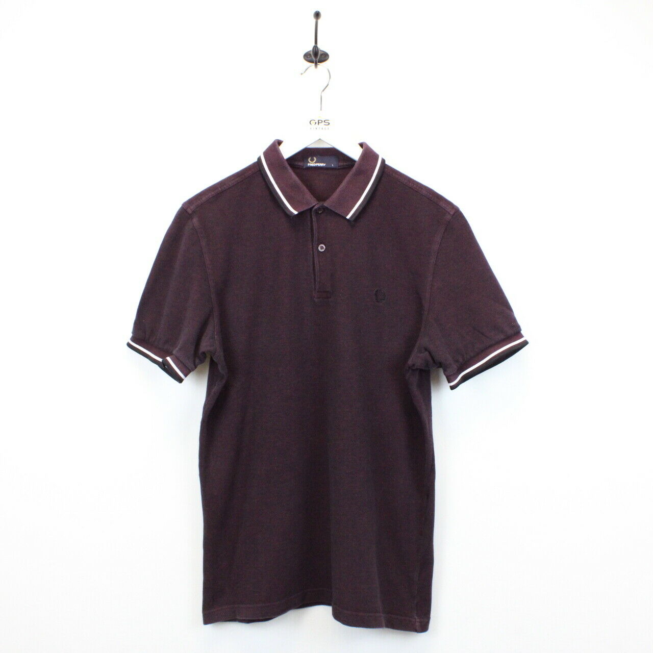 Fred perry burgundy polo best sale