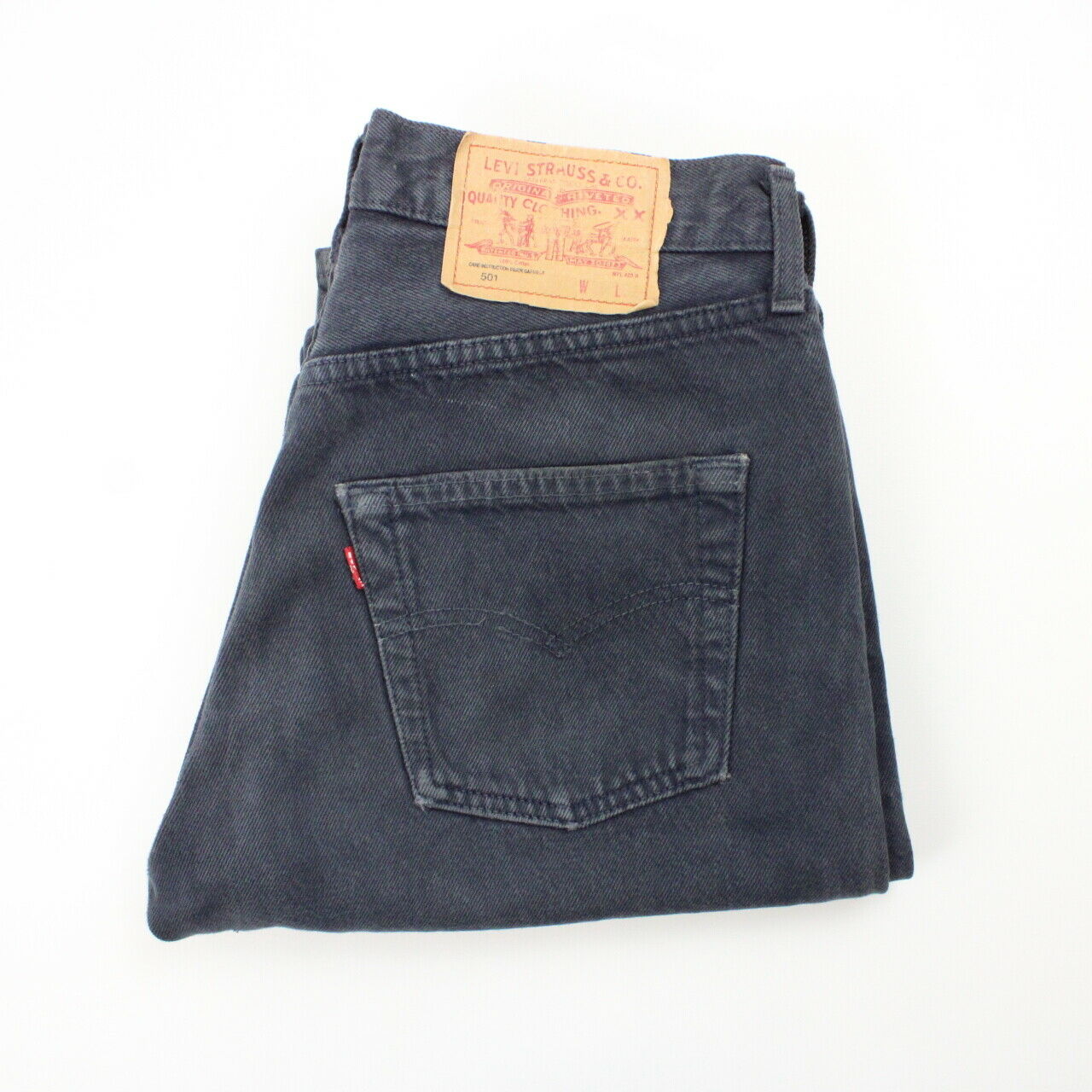 Womens LEVIS 501 Jeans Dark Grey W29 L32 GPS Vintage