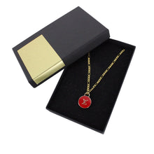 Load image into Gallery viewer, Reworked LV Necklace Womens Figaro | Red
