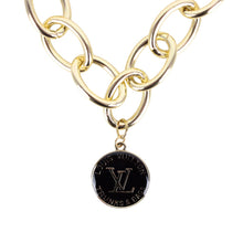 Load image into Gallery viewer, Reworked LV Necklace Womens Choker | Black
