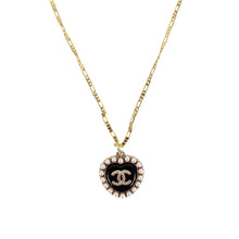 Load image into Gallery viewer, Reworked CC Necklace Womens Figaro | Black
