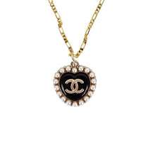 Load image into Gallery viewer, Reworked CC Necklace Womens Figaro | Black
