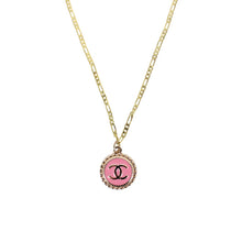 Load image into Gallery viewer, Reworked CC Necklace Womens Figaro | Pink
