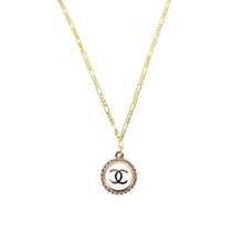 Load image into Gallery viewer, Reworked CC Necklace Womens Figaro | White
