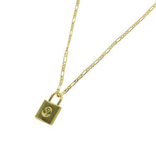 Load image into Gallery viewer, Reworked LV Necklace Womens Figaro | Padlock
