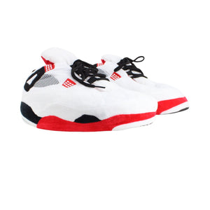 AJ 4 Trainer Slippers Retro Hi Top Sneakers | White