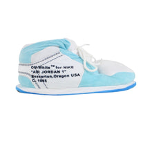 Load image into Gallery viewer, AJ 1 OFF White Trainer Slippers Retro Hi Top Sneakers | Blue
