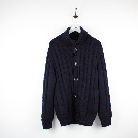 PAUL & SHARK Knit Cardigan Navy Blue | Large