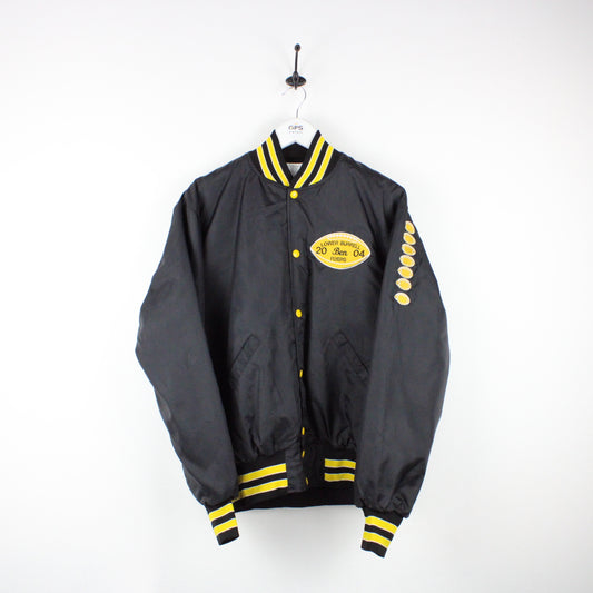 FLYERS Varsity Jacket Black | Medium