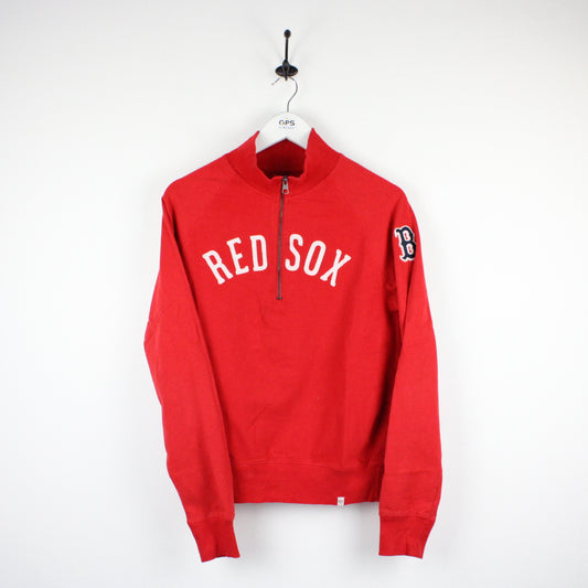 Boston RED SOX 1/4 Zip Sweatshirt | Small