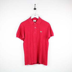 LACOSTE Polo Shirt Pink | Small