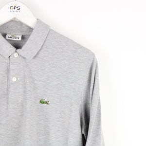 LACOSTE Polo Shirt Grey | Medium