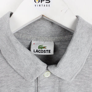 LACOSTE Polo Shirt Grey | Medium