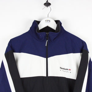 REEBOK 90s Track Top Jacket Blue | Large