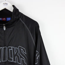 Load image into Gallery viewer, MAJESTIC New York KNICKS Track Top Black | XXL
