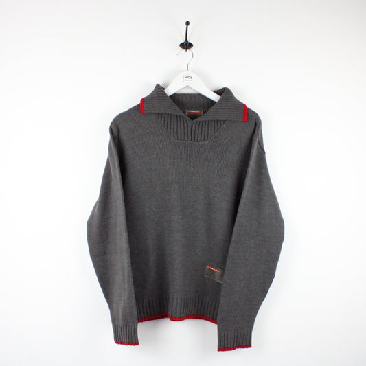 PRADA Knit Sweatshirt Grey | Medium