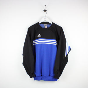 Vintage 90s ADIDAS Sweatshirt Blue | Large