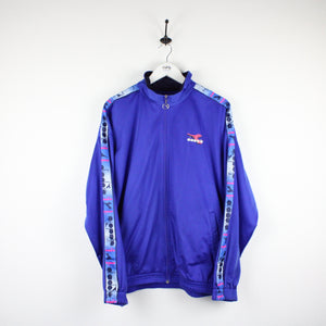 Vintage 90s DIADORA Track Top Blue | XL