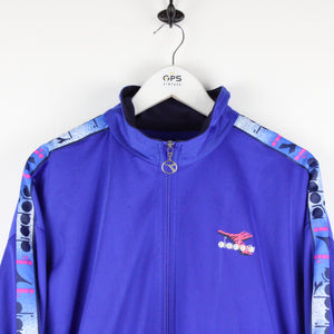 Vintage 90s DIADORA Track Top Blue | XL