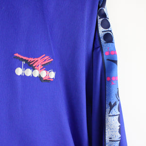 Vintage 90s DIADORA Track Top Blue | XL