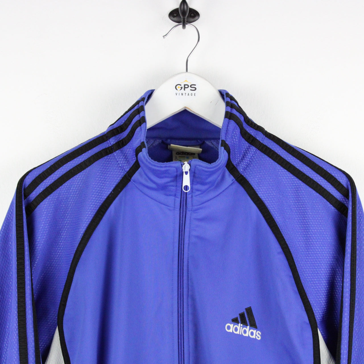 Vintage 90s ADIDAS Track Top Blue | Large