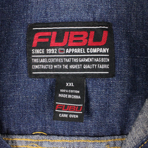 Vintage 90s FUBU Denim Jacket Blue | XXL