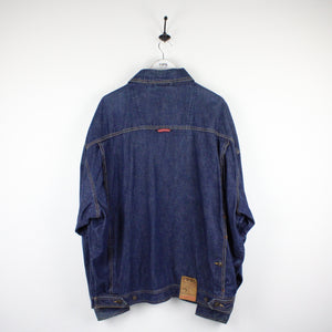 Vintage 90s FUBU Denim Jacket Blue | XXL