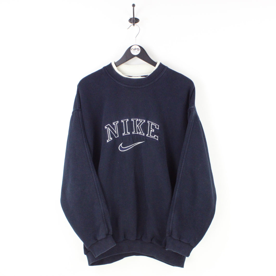 Mens NIKE 90s Sweatshirt Navy Blue | XXL