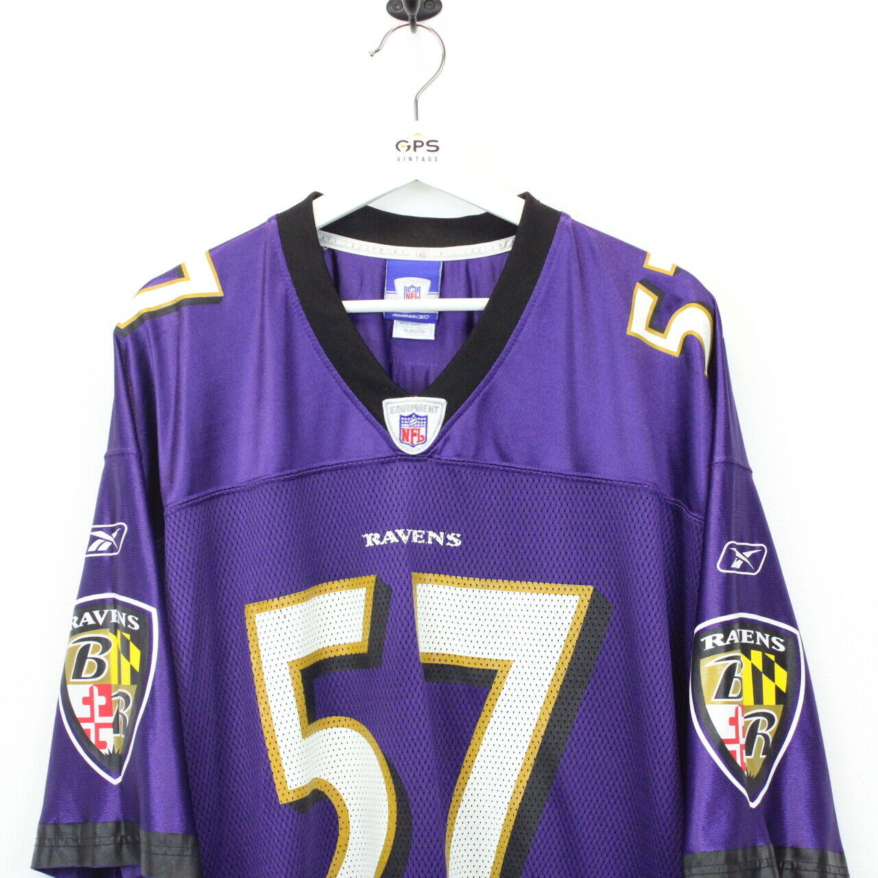 NFL REEBOK 00s Baltimore RAVENS Jersey Purple | XL