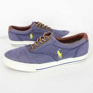 Mens RALPH LAUREN Vaughn Trainers Blue | UK 8.5