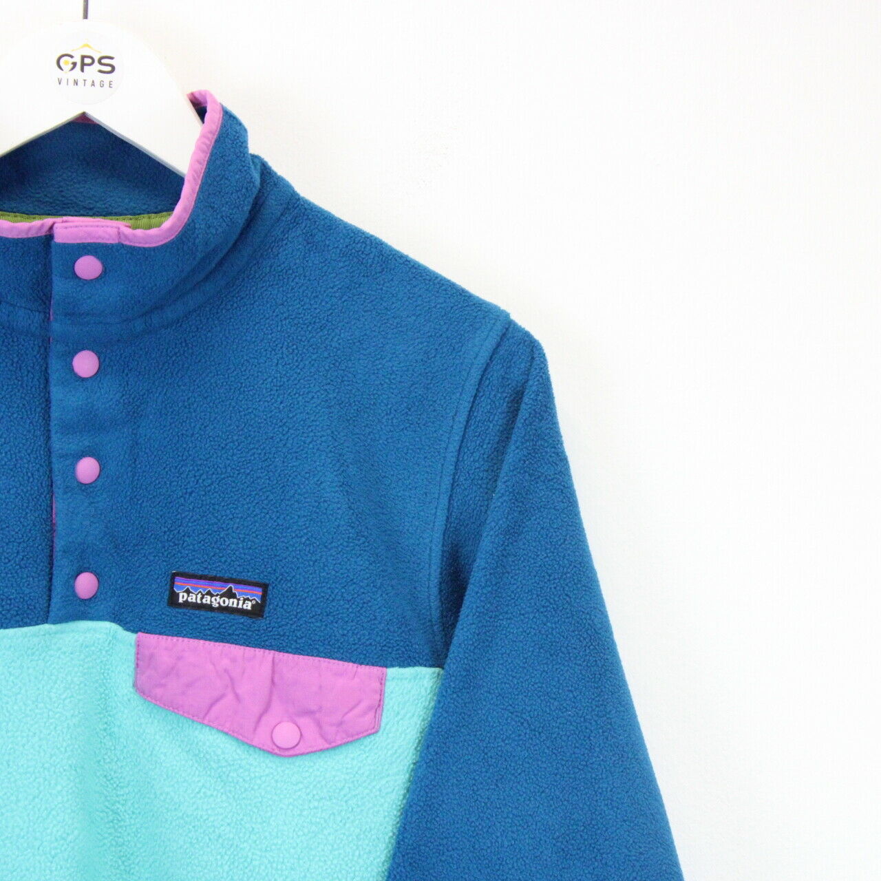 Patagonia pink and blue fleece online