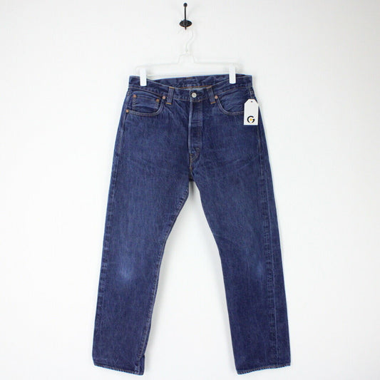 Mens LEVIS 501XX Selvedge Big E Jeans Dark Blue | W32 L32