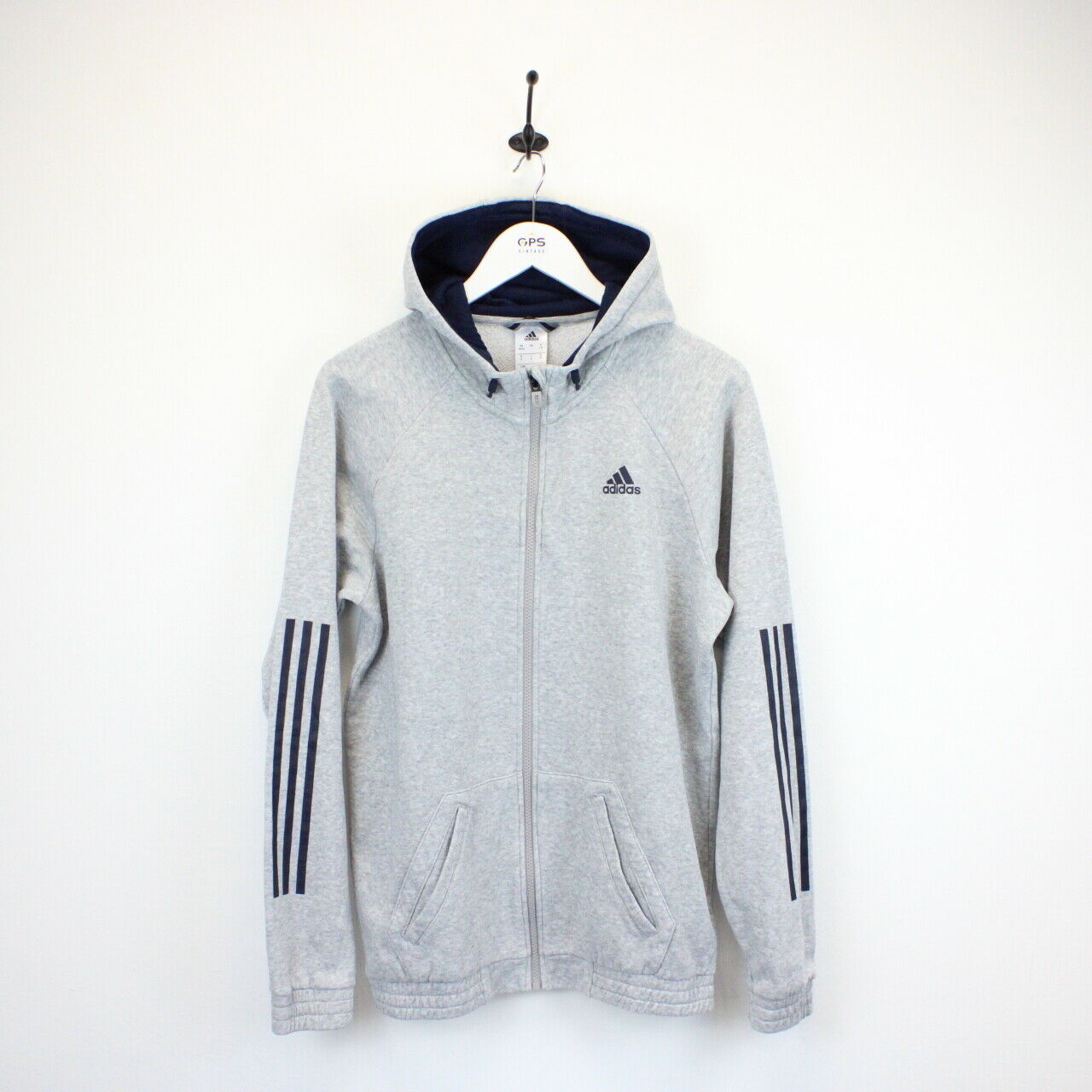 ADIDAS Hoodie Grey | Small