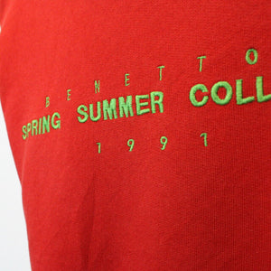 UNITED COLOURS OF BENETTON 90s Sweatshirt Red | Medium