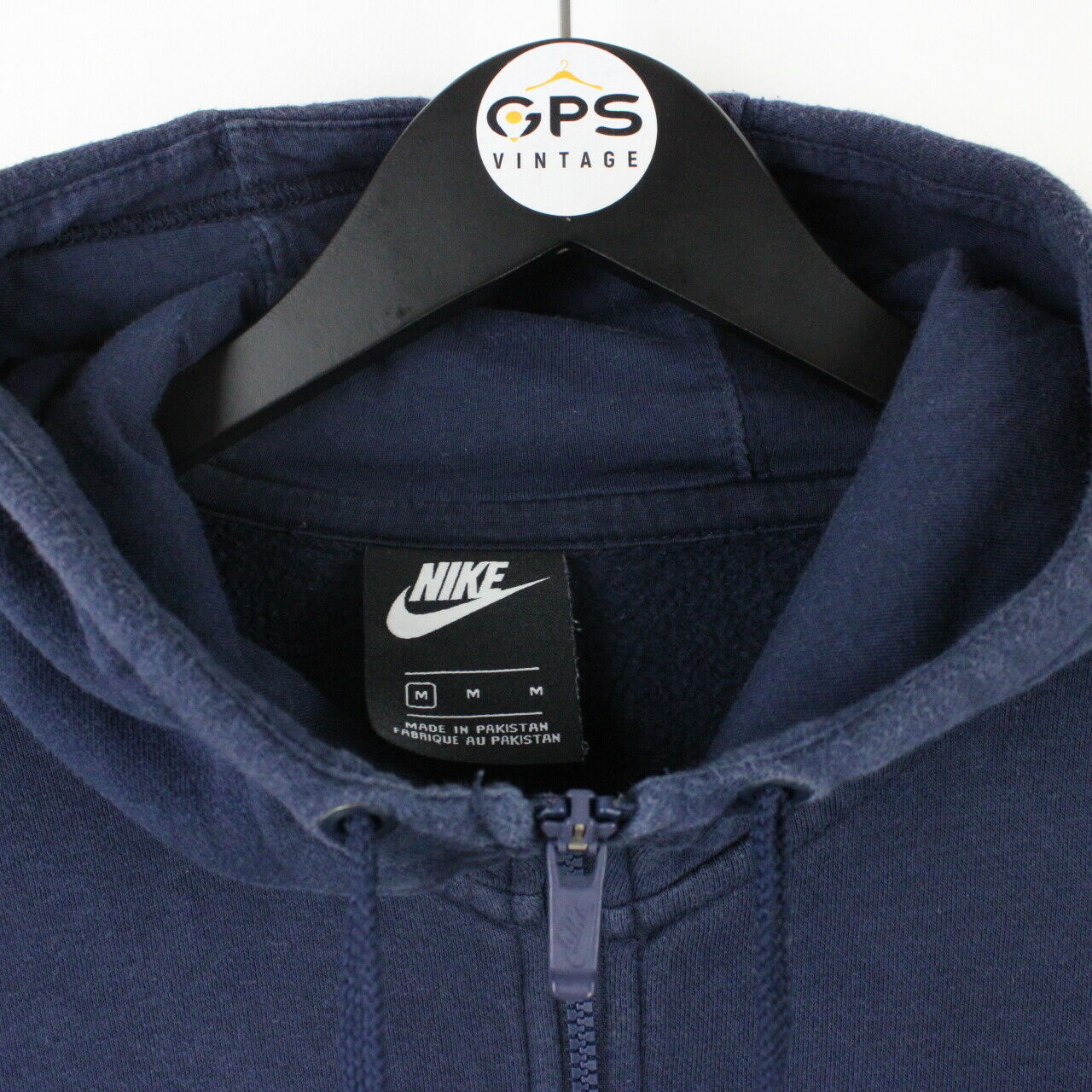 Mens NIKE Hoodie Navy Blue | Medium