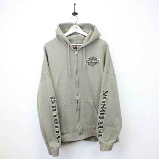 HARLEY DAVIDSON 00s Hoodie Green | XXXL