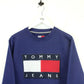 TOMMY HILFIGER 90s Sweatshirt Navy Blue | Medium