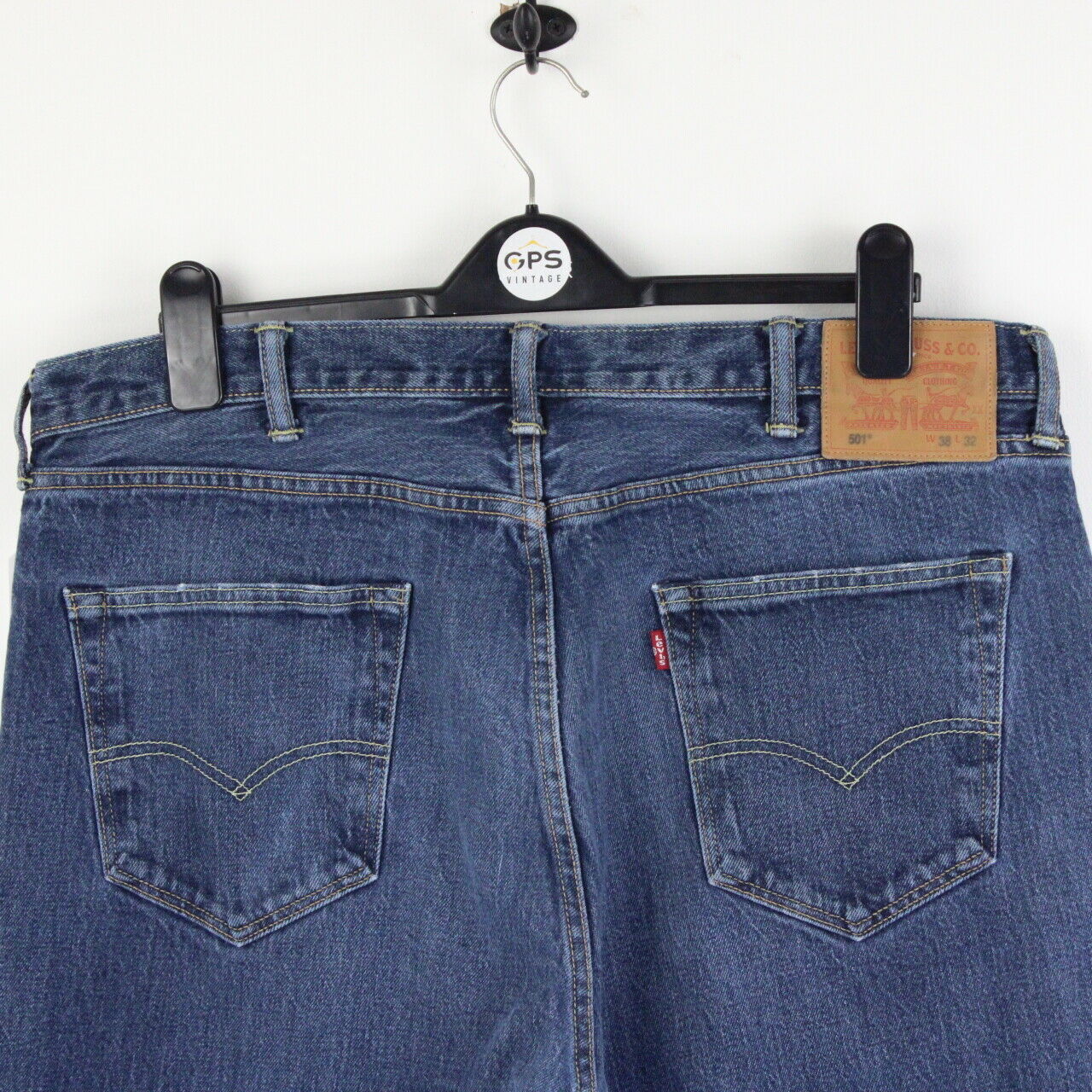 Mens LEVIS 501 Jeans Mid Blue | W38 L28