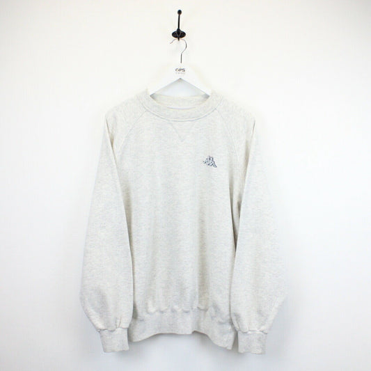 KAPPA 90s Sweatshirt Light Grey | XL