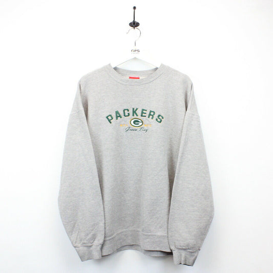 NFL 00s Green Bay PACKERS Sweatshirt Grey | XL