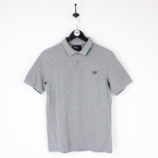 Mens FRED PERRY Polo Shirt Grey | Medium