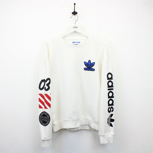 ADIDAS ORIGINALS Sweatshirt White | Large