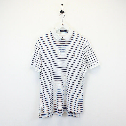 RALPH LAUREN Polo Shirt White | Large